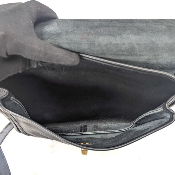 COACH USA Vintage Black Leather Briefcase Shoulder Bag - Made in USA - Picture 10 of 16